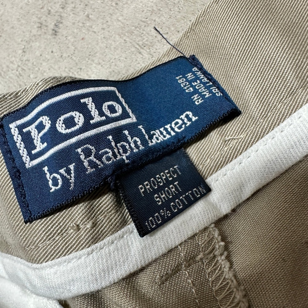 Polo Ralph Lauren Prospect Shorts Mens 31 Beige Cotton Casual Chino Classic - Picture 3 of 9
